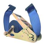 3 x 30' Self Contained Ratchet Strap - Flat Hooks - Blue